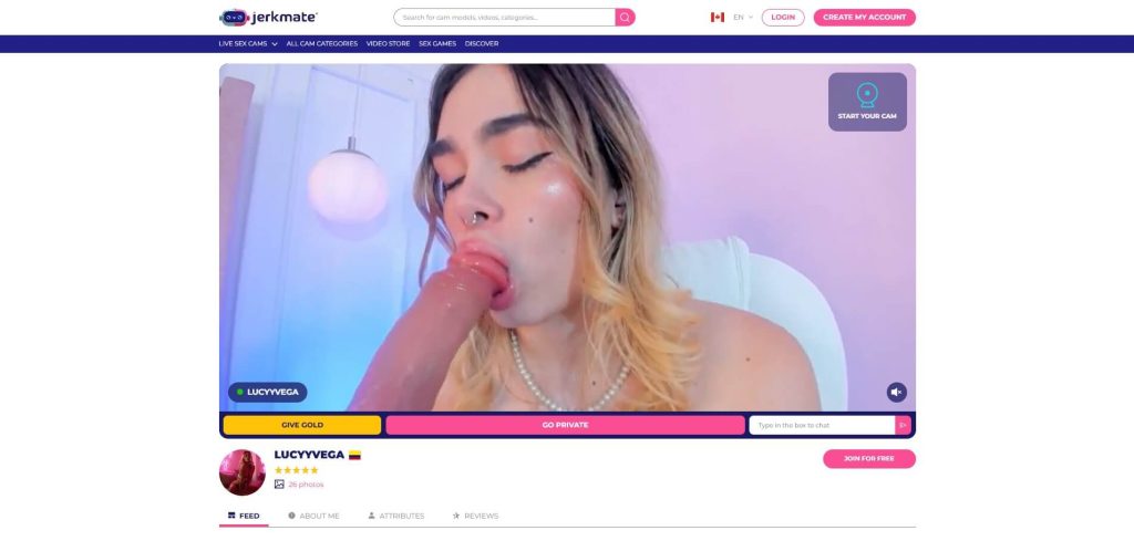 Engaging live sex cam experience